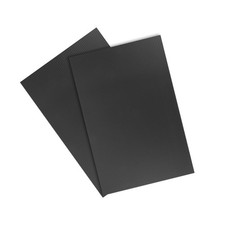Corrugated Plastic Sheets,3mm Black Blank Yard Lawn Signs,8Inch x 12Inch 2PC