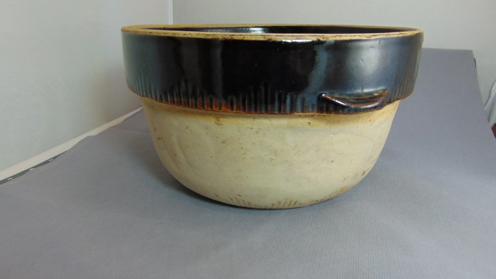 Vintage Cook-Rite Cookin-Ware Stoneware Mixing Bowl