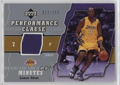 2005-06 Upper Deck Performance Clause Jersey 13/250 Lamar Odom #PCJ-LO 0rz7