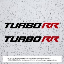 2x Turbo Rr Decal Vinyl Stickers For Avt 3-wheel Vehicles Motorcycles