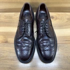 Cordwainer Wright Genuine Shell Cordovan Leather Men 7.5 D Oxford Wingtip Brogue