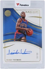 Isiah Thomas Pistons Signed 2023-24 Immaculate Collection #IS-ITD #98/99 Card