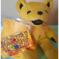 Grateful Dead Bear Beanbag Plush Wharf with Tags Limited Edition Liquid Blue