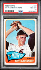 1965 Topps #297 DAVE DeBUSSCHERE Chicago White Sox PSA 8 NM-MT HIGH END!