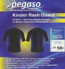 PEGASO Kinder Rash Guard UV-SHIRT Badeshirt Surfshirt UPF 50+ Wassersport