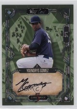 2023 Wild 5 Card Draw Holographic Crystal Foil Green 3/3 Yoendrys Gomez Auto xr1
