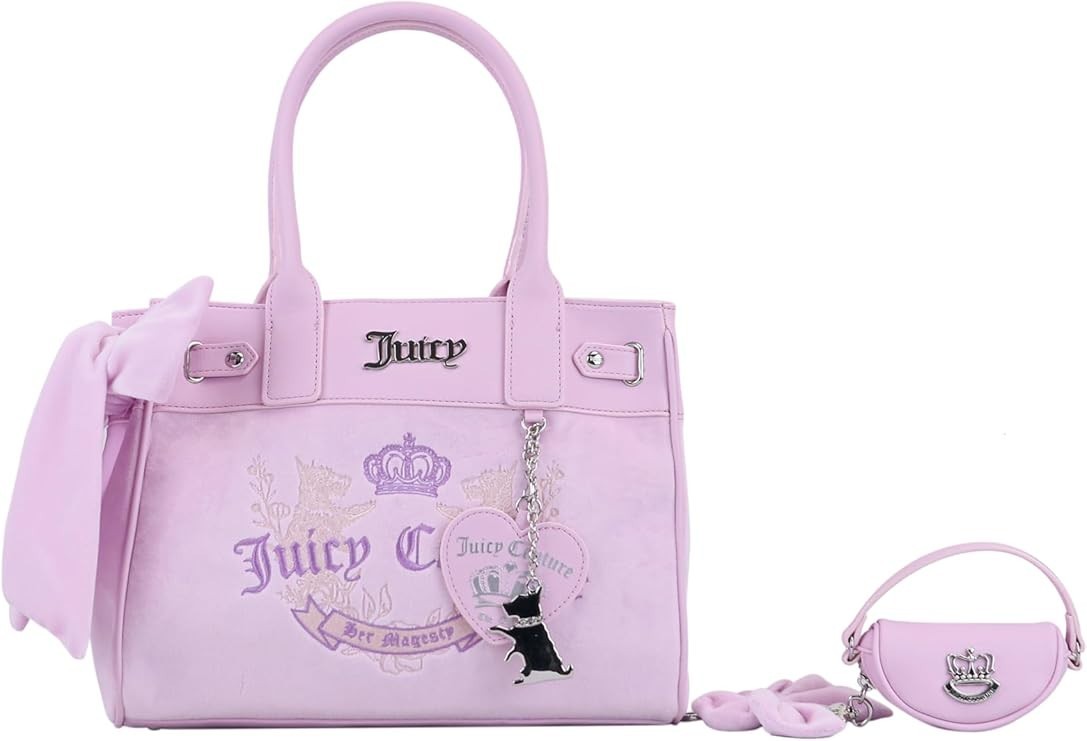 Juicy Couture Daydreamer Bag Tote Lilac Mist Heritage Scottie Dogs