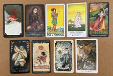Page Of Pentacles Tarot Cards From Various Decks Lot Of 9