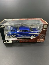 Chevrolet Bel Air 1957 Jada Toys Dub City OldSkool escala 1 24 fundido a presión - azul
