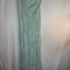 Speechless Womens Strapless Gown Size M Mint Green Sequin Maxi Prom Formal
