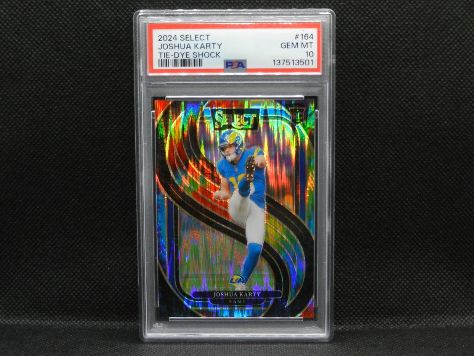 Joshua Karty Panini Select #164 Tie-Dye Shock