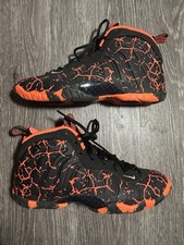 Nike Little Posite One Lava 644791-010 Sneakers Size 7Y Foamposite