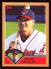 Shane Spencer Cleveland Indians 2003 Topps Gold #496 SN /2003
