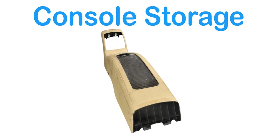 06-11 Mercedes W219 CLS550 CLS55 consola central trasera reposabrazos almacenamiento beige OEM Foto 3 de 4