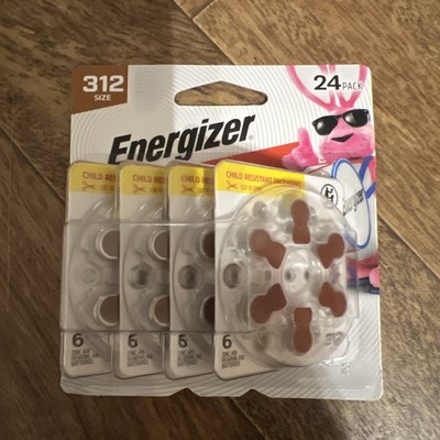 Energizer 24 Pack of Zinc Air Batteries Size 312 Best by 12/28 Hearing Aids New