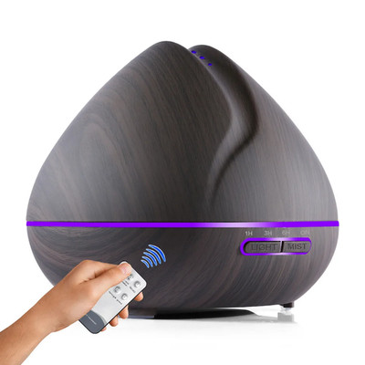 500Ml Remote Control Air Aroma Ultrasonic Humidifier with Color LED Lights Elect