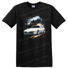Porsche 924 Old Car T Shirt Classic Coupe Graphic Tee Vintage Auto Art