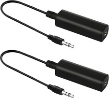 2 Packs Ground Loop Noise Isolator for Car Audio/Home Stereo System, Ground Loop