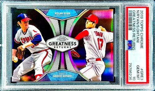 Shohei Ohtani RARE REFRACTOR TOPPS CHROME INVESTMENT SSP NON AUTO MVP ROY PSA 10
