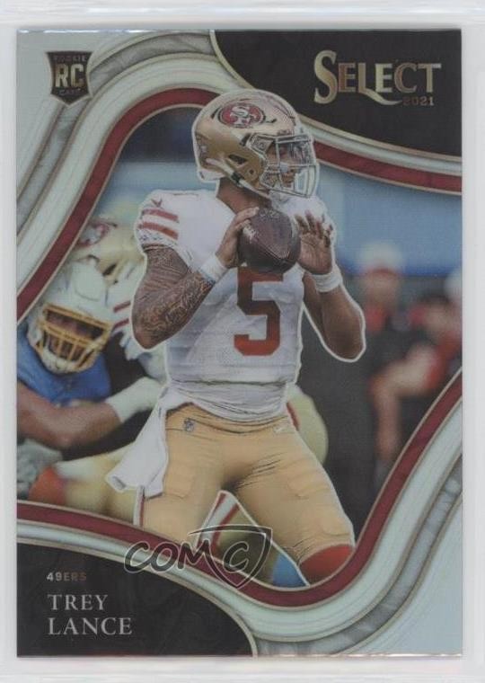 2021 Panini Select Field Level Silver Prizm Trey Lance #345 00v4