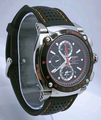 Vtg 2007 Seiko Sportura F1 Honda Racing Team SNA749 Chrono Quartz