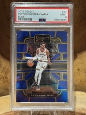 2023-24 Panini Select - Concourse Victor Wembanyama #87 Blue (RC) PSA 9