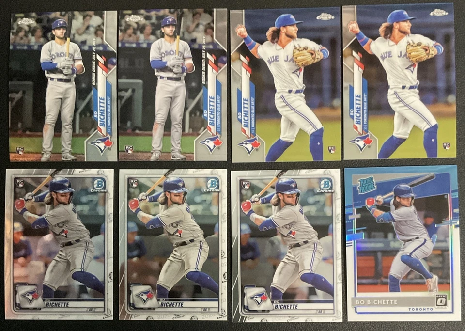 Bo Bichette 2020 Topps Chrome Bowman RC Rookie Mega Box Mojo Blue jays Lot 32 - Image 2 of 4