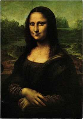 Mona Lisa Leonardo de Vinci Postcard Unposted