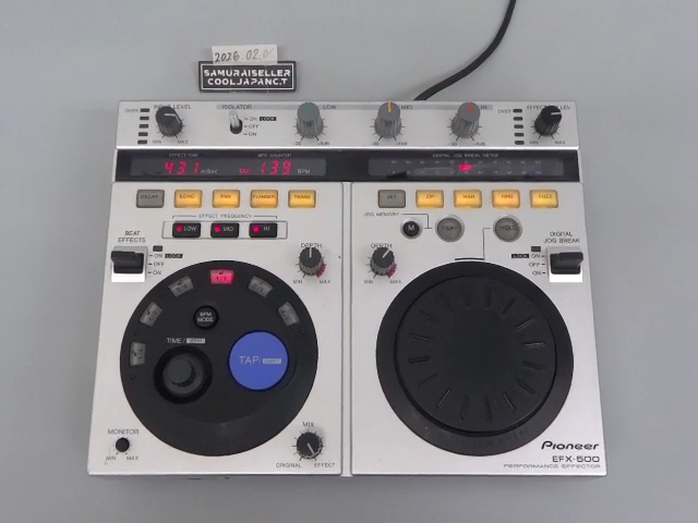 Pioneer EFX-500 DJ Turntable Mixer Controller Effector Silver