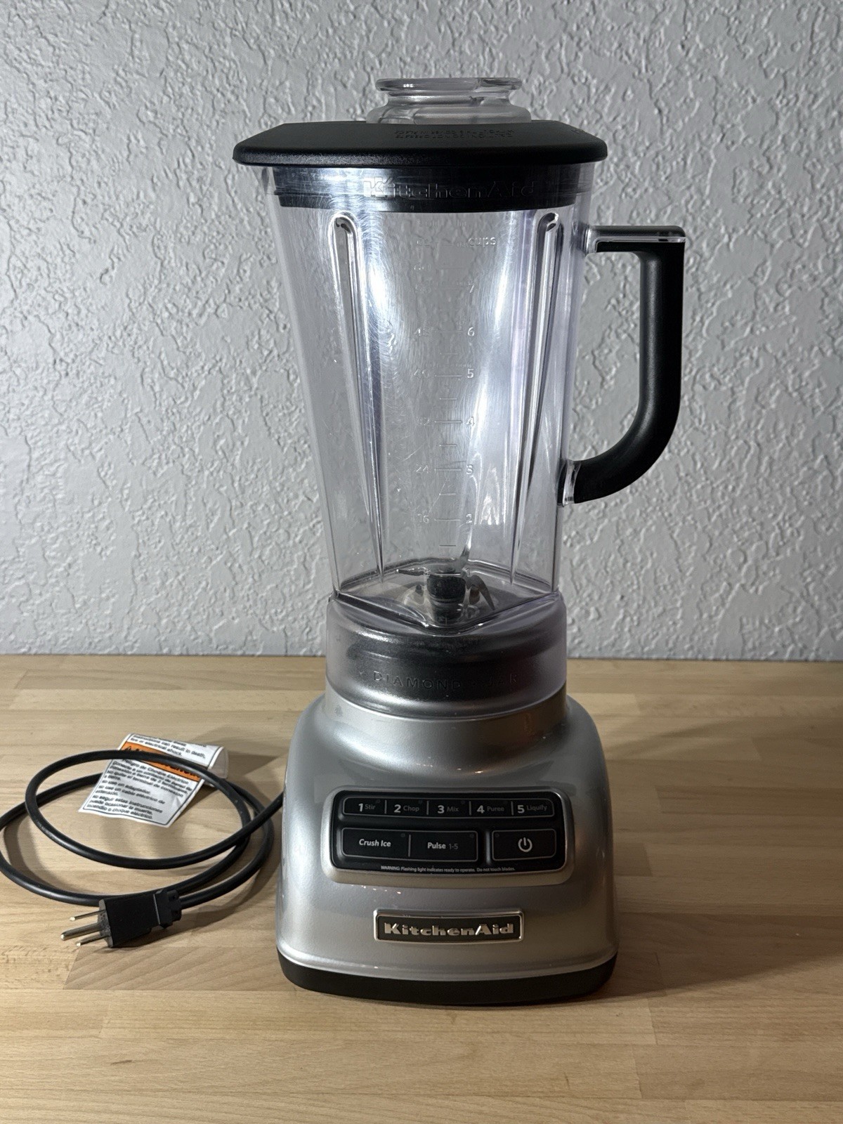 KitchenAid KSB1575MC 5-Speed Diamond Heavy Duty Blender Silv