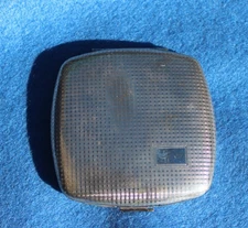 Vintage Melissa English Powder Compact Silver  Engine Turned