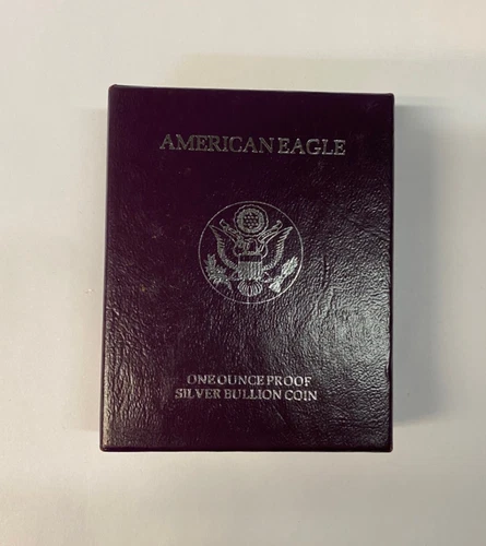 1993 - P - American Eagle Silver Dollar Proof w/Box & COA