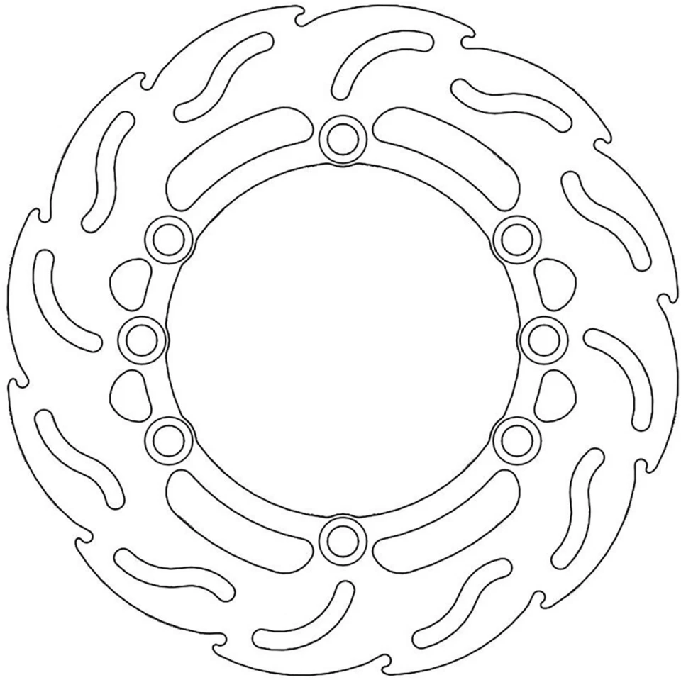 Rotores de freno de llama Moto-Master 110261-PU 92-01 Husqvarna CR 250 Foto 2 de 2