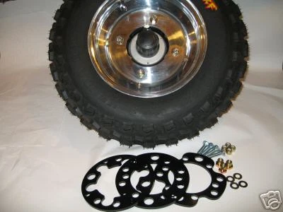 Llantas traseras Suzuki LT80/LT90/KFX80 3/120 a 4/110 mm o 4/115 mm neumáticos conv. Kit Foto 2 de 4