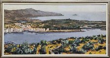 JORDI PAGANS MONSALVATGE. PAYSAGE DE CADAQUES. HUILE SUR TOILE. 1971.