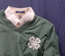 Youth Med Oklahoma 4-H Stock Show V-Neck Shirt Dark Green Meets OYE Reqs