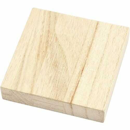 Square Wooden Block Icon Plaque Board Sign Decoration Personalise Craft Stand - Picture 2 of 3