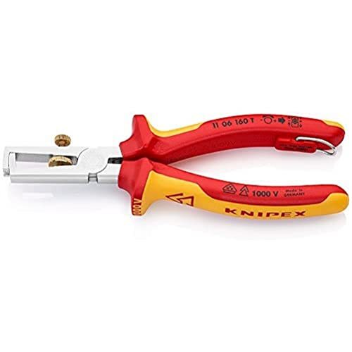 KNIPEX Pinza spelacavi con molla di apertura universale isolamento 1000V (160 mm