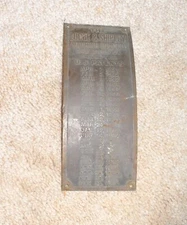 Antique The Lodge & Shipley Machine Tool Co Factory Industrial Plate Sign