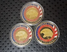 Lot Of 3 Collectible Commemorative Coins 🪙. #Z249