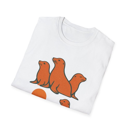 Neil the Seal Shirt Cute Ocean Animal Tee Unisex Marine Life Graphic T-Shirt - Picture 7 of 96