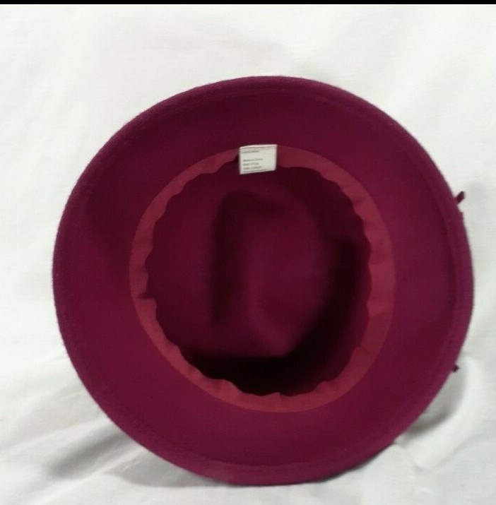 Wool Women s Red Cloche Hat Target One Size Fits Most Floral Applique