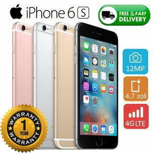 Smartphone Apple iphone 6s GrisArgenté,Or rose,Doré Téléphones Mobile Qualité A+