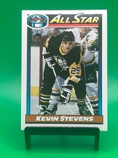 Kevin Stevens Pittsburgh Penguins 1991 O-Pee-Chee Hockey Card 267
