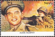WWII Hero: AUDIE MURPHY US Army Soldier & Movie Film Actor Stamp
