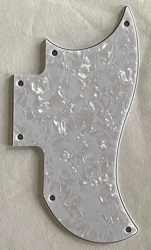 For Gibson SG Special 2018 OD Mini Humbucker Guitar Pickguard 4 Ply White Pearl