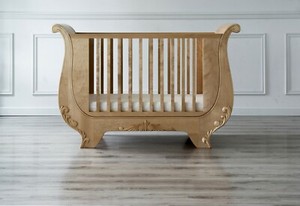 wood cot bed