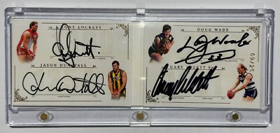 2021 Select AFL Supremacy 1000+ goal kickers Signature Booklet 09/25