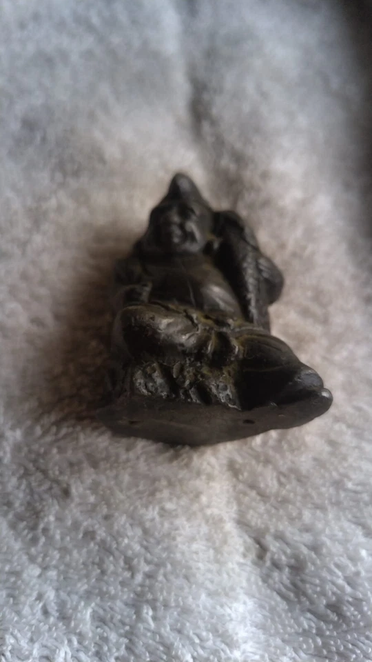 Ebisu Daikokuten Bronze Sculpture Statue - MAN WITH FISH - Image 4 of 4