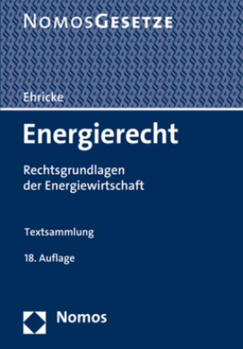 Thumbnail - Energierecht Ulrich Ehricke 9783848756681